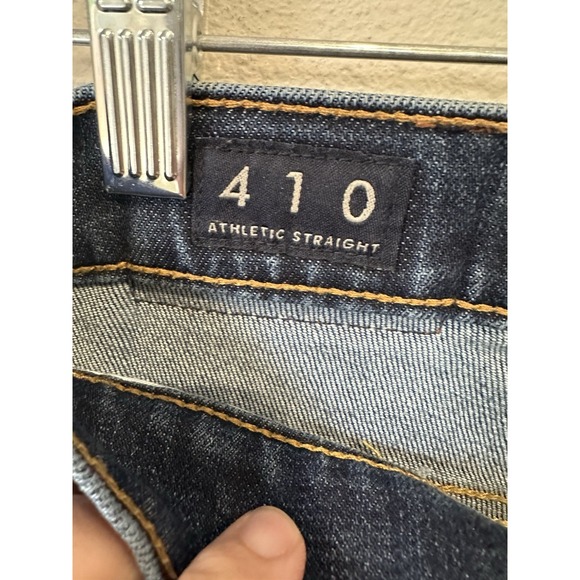 Lucky Brand 410 Athletic Straight Fit Mens Denim Blue Jeans Size 32x32 - Picture 5 of 12